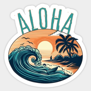 Bring Island Aloha into Your Life! Sticker